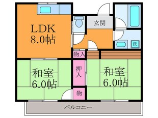 千里パ－クサイドテラスの物件間取画像